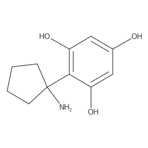 2-(1-Aminocyclopentyl)benzene-1,3,5-triol Structure