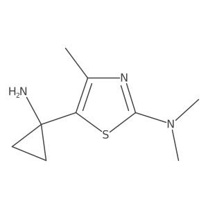 5-(1-aminocyclopropyl)-N,N,4-trimethyl-1,3-thiazol-2-amine Structure