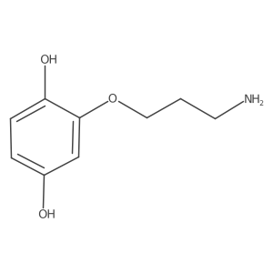 2-(3-Aminopropoxy)benzene-1,4-diol结构式