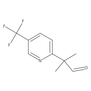 2-Methyl-2-[5-(trifluoromethyl)pyridin-2-yl]propanal Structure