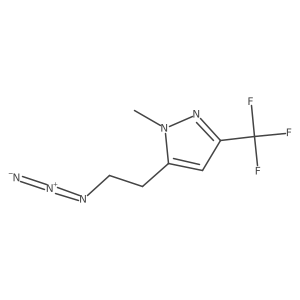 5-(2-azidoethyl)-1-methyl-3-(trifluoromethyl)-1H-pyrazole Structure