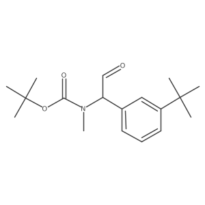 tert-butyl N-[1-(3-tert-butylphenyl)-2-oxoethyl]-N-methylcarbamate结构式