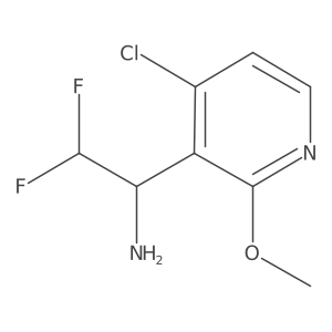 1-(4-Chloro-2-methoxypyridin-3-yl)-2,2-difluoroethan-1-amine Structure