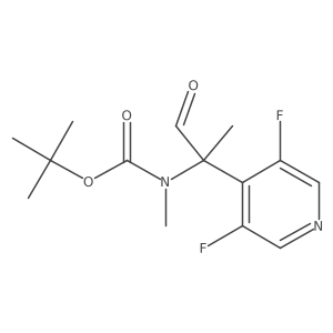 tert-butyl N-[2-(3,5-difluoropyridin-4-yl)-1-oxopropan-2-yl]-N-methylcarbamate Structure