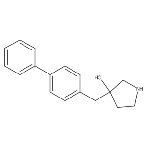 3-[(4-Phenylphenyl)methyl]pyrrolidin-3-ol结构式