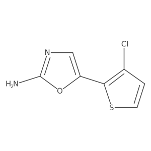 5-(3-Chlorothiophen-2-yl)-1,3-oxazol-2-amine Structure