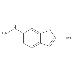 Benzo[b]thiophen-6-ylhydrazine hydrochloride Structure