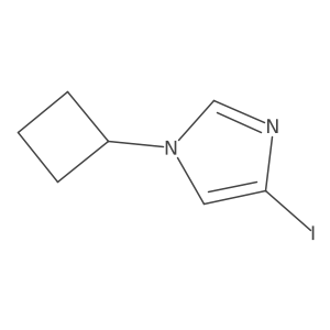 1-Cyclobutyl-4-iodo-1H-imidazole Structure