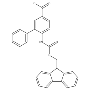 6-({[(9H-fluoren-9-yl)methoxy]carbonyl}amino)-5-phenylpyridine-3-carboxylic acid Structure
