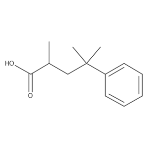 (2R)-2,4-Dimethyl-4-phenylpentanoic acid结构式