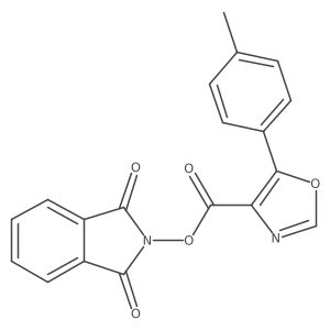 1,3-dioxo-2,3-dihydro-1H-isoindol-2-yl 5-(4-methylphenyl)-1,3-oxazole-4-carboxylate结构式