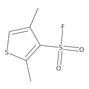 2,4-Dimethylthiophene-3-sulfonyl fluoride结构式