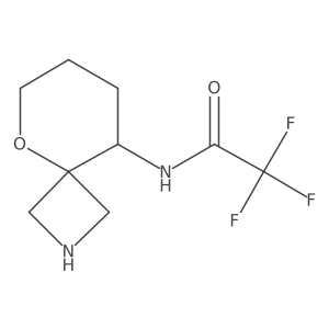 2,2,2-trifluoro-N-{5-oxa-2-azaspiro[3.5]nonan-9-yl}acetamide结构式