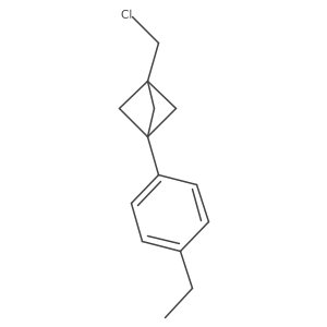 1-(Chloromethyl)-3-(4-ethylphenyl)bicyclo[1.1.1]pentane Structure