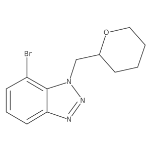 7-bromo-1-[(oxan-2-yl)methyl]-1H-1,2,3-benzotriazole结构式