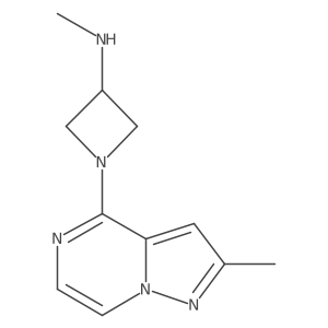 N-methyl-1-{2-methylpyrazolo[1,5-a]pyrazin-4-yl}azetidin-3-amine Structure