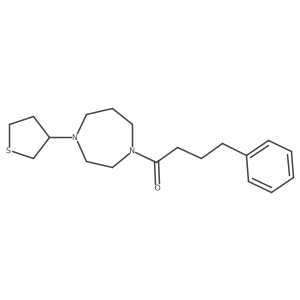 4-Phenyl-1-[4-(thiolan-3-yl)-1,4-diazepan-1-yl]butan-1-one Structure