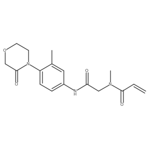 N-Methyl-N-(2-((3-methyl-4-(3-oxomorpholino)phenyl)amino)-2-oxoethyl)acrylamide结构式