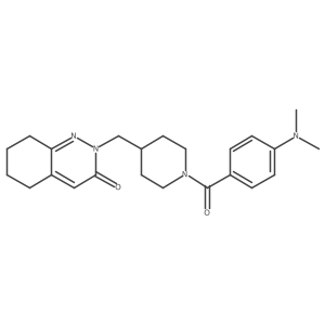2-({1-[4-(Dimethylamino)benzoyl]piperidin-4-yl}methyl)-2,3,5,6,7,8-hexahydrocinnolin-3-one Structure