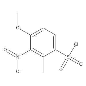 4-Methoxy-2-methyl-3-nitrobenzenesulfonyl chloride Structure