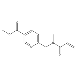 methyl 6-[(N-methylprop-2-enamido)methyl]pyridine-3-carboxylate Structure