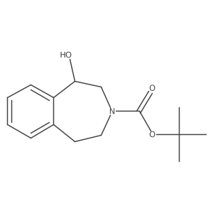 tert-butyl 1-hydroxy-2,3,4,5-tetrahydro-1H-3-benzazepine-3-carboxylate Structure