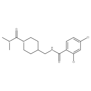 4-[[(2,4-Dichlorobenzoyl)amino]methyl]-N,N-dimethylpiperidine-1-carboxamide Structure