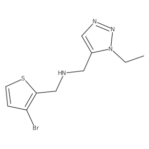 [(3-bromothiophen-2-yl)methyl][(1-ethyl-1H-1,2,3-triazol-5-yl)methyl]amine Structure
