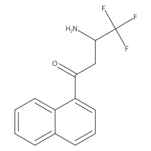 3-Amino-4,4,4-trifluoro-1-(naphthalen-1-yl)butan-1-one Structure