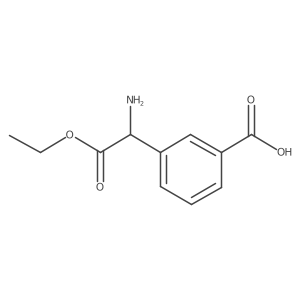 3-(1-Amino-2-ethoxy-2-oxoethyl)benzoic acid Structure