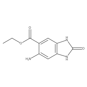 ethyl 6-amino-2-oxo-2,3-dihydro-1H-1,3-benzodiazole-5-carboxylate结构式