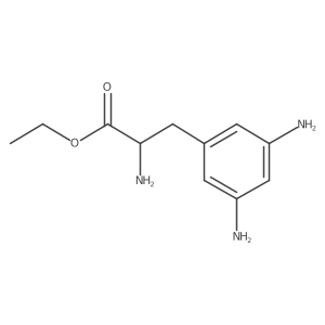 Ethyl 2-amino-3-(3,5-diaminophenyl)propanoate结构式