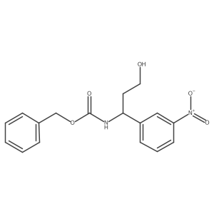 benzyl N-[(1S)-3-hydroxy-1-(3-nitrophenyl)propyl]carbamate Structure