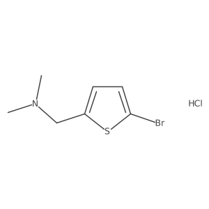 [(5-Bromothiophen-2-yl)methyl]dimethylamine hydrochloride结构式