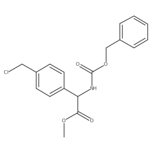 Methyl 2-{[(benzyloxy)carbonyl]amino}-2-[4-(chloromethyl)phenyl]acetate结构式