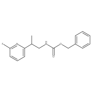 benzyl N-[2-(6-fluoropyridin-2-yl)propyl]carbamate结构式