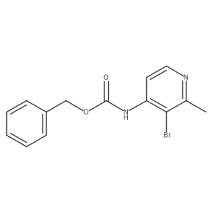 benzyl N-(3-bromo-2-methylpyridin-4-yl)carbamate结构式