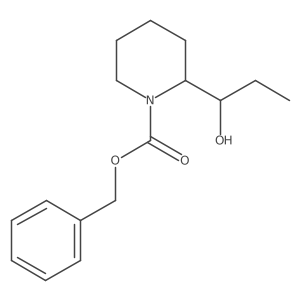Benzyl 2-(1-hydroxypropyl)piperidine-1-carboxylate结构式