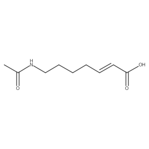 (2E)-7-acetamidohept-2-enoic acid Structure