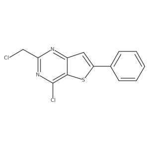 4-Chloro-2-(chloromethyl)-6-phenylthieno[3,2-d]pyrimidine Structure
