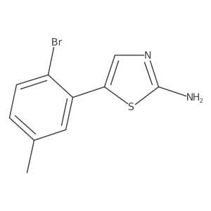 5-(2-Bromo-5-methylphenyl)thiazol-2-amine结构式
