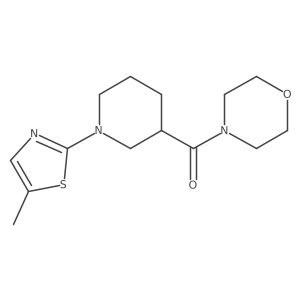 4-[1-(5-Methyl-1,3-thiazol-2-yl)piperidine-3-carbonyl]morpholine Structure