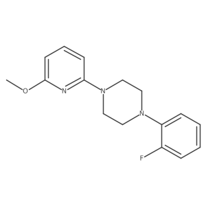 1-(2-Fluorophenyl)-4-(6-methoxypyridin-2-yl)piperazine结构式