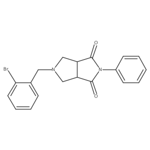 5-[(2-Bromophenyl)methyl]-2-phenyl-octahydropyrrolo[3,4-c]pyrrole-1,3-dione Structure