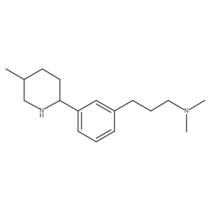 N,N-Dimethyl-3-(3-((2R,5S)-5-methylpiperidin-2-yl)phenyl)propan-1-amine结构式