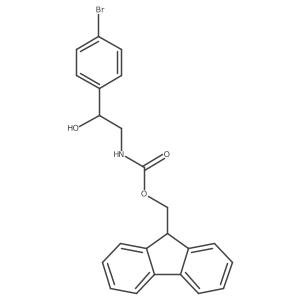 (9H-fluoren-9-yl)methyl N-[(2R)-2-(4-bromophenyl)-2-hydroxyethyl]carbamate结构式