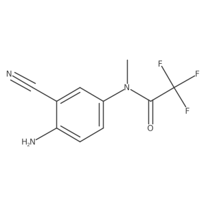 N-(4-amino-3-cyanophenyl)-2,2,2-trifluoro-N-methylacetamide结构式