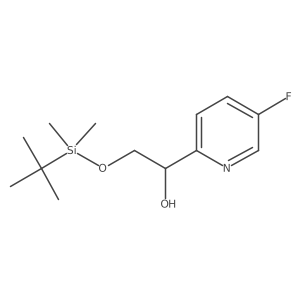 2-((Tert-butyldimethylsilyl)oxy)-1-(5-fluoropyridin-2-YL)ethanol Structure