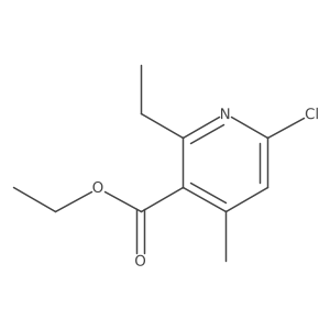 Ethyl 6-chloro-2-ethyl-4-methylnicotinate Structure