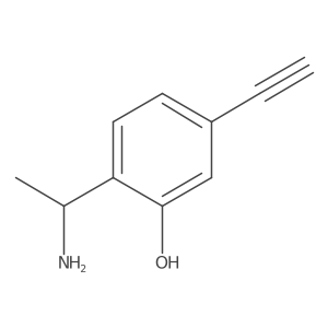(S)-2-(1-Aminoethyl)-5-ethynylphenol Structure